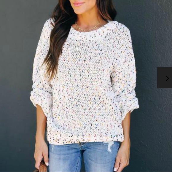 Vici | Sweaters | Vici Ivory Confetti 